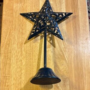 Standing Blue Star on Pedestal Home Dec- Like New